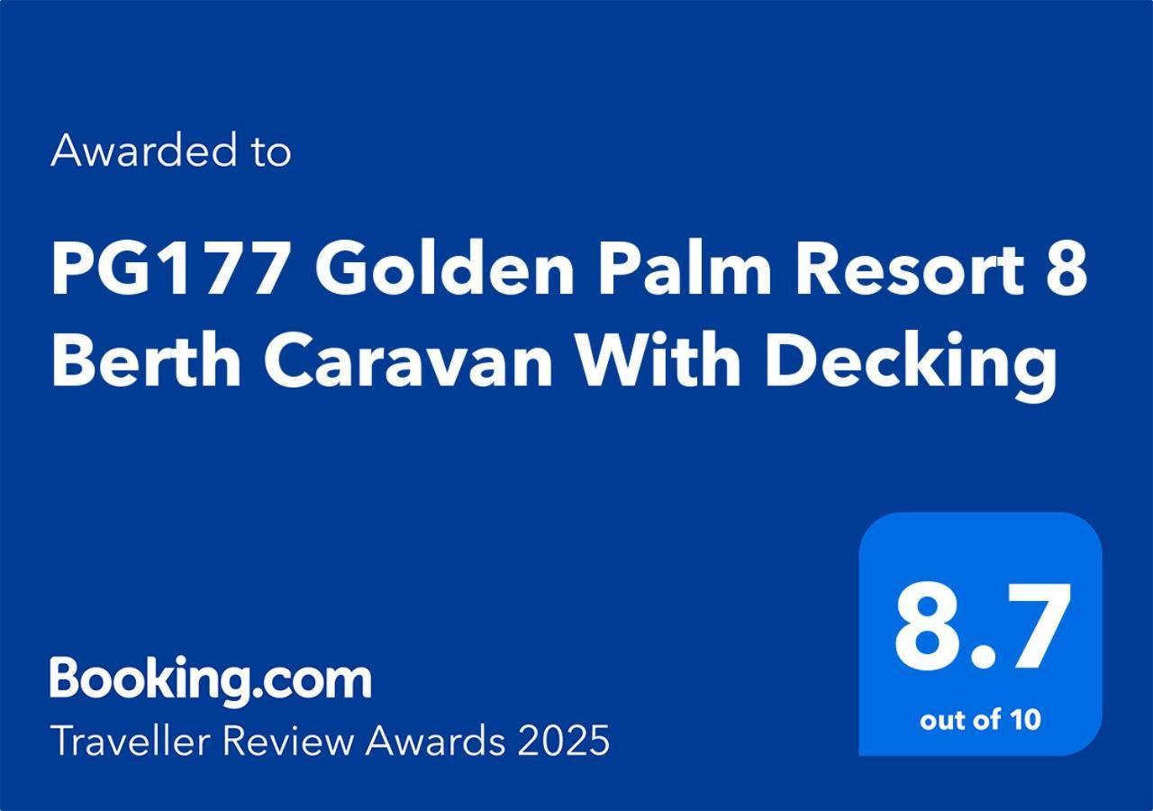 Pg177 Golden Palm Resort 8 Berth Caravan With Decking Chapel Saint Leonards Exteriér fotografie
